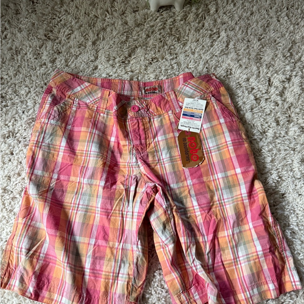 NOBO Pink and Orange Bermudas Vibrant Summer Shorts